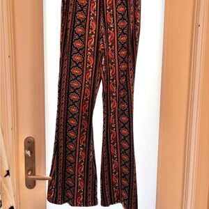 Bohemian Paisley Flare Pants